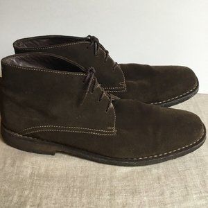 Johnston Murphy Suede Leather Chukka Brown Lace Up Mens Ankle Boots 13